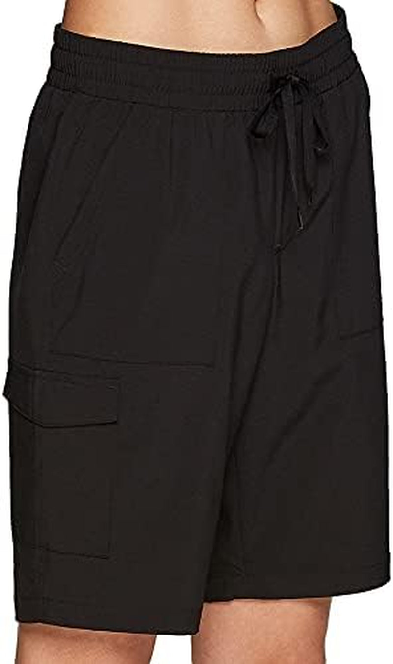 Active Women'S Relaxed Fit Breathable Ventilated Stretch Woven Athletic Walking Short with Pockets