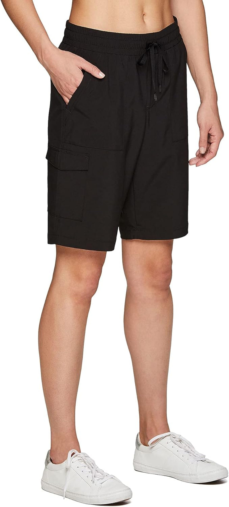 Active Women'S Relaxed Fit Breathable Ventilated Stretch Woven Athletic Walking Short with Pockets